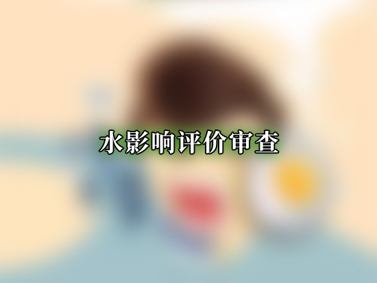 水影响评价审查