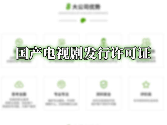 国产电视剧发行许可证